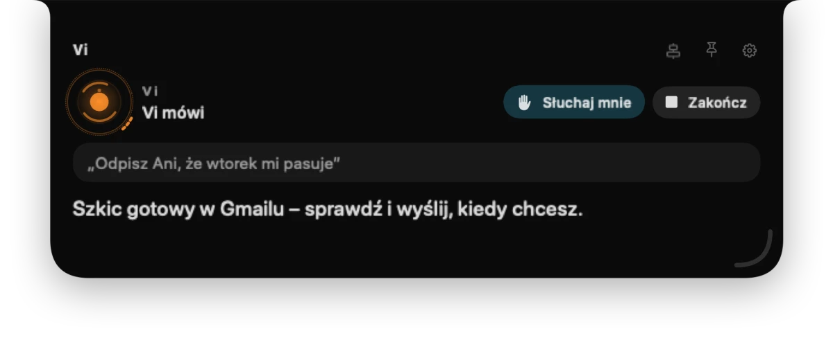 Panel Vi: szkic odpowiedzi na maila
